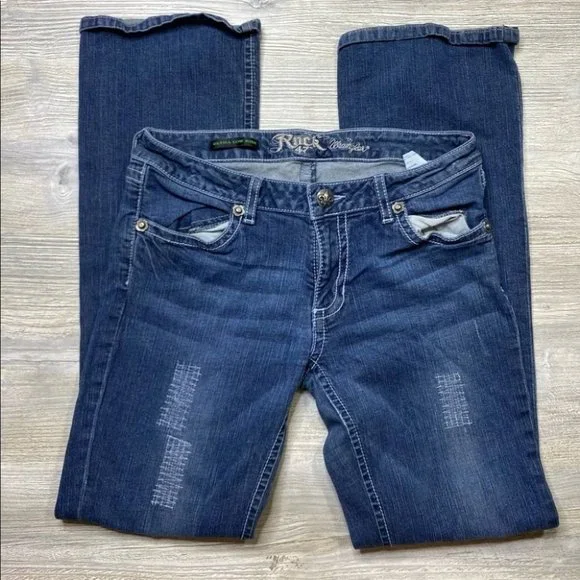 Rock 47 by Wrangler Ultra Low Rise Bootcut Jeans - Picture 12 of 12